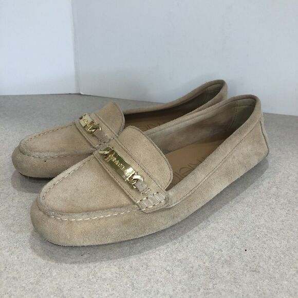 Women’s Calvin Klein Lunasi Tan Loafer Mocassin Slip On - Picture 6 of 10